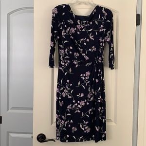 Lauren by Ralph Lauren Floral Half Sleeve Dress